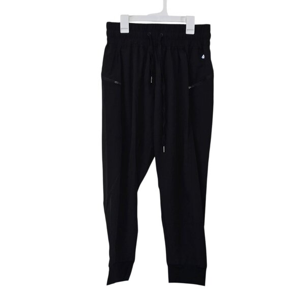 Cali Sport Black Lightweight Capris Elastic Waist Size Medium - Picture 1 of 7